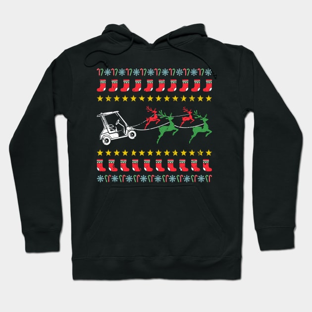 Ugly Christmas Sweater for Golfer Golf Hoodie by Humbas Fun Shirts